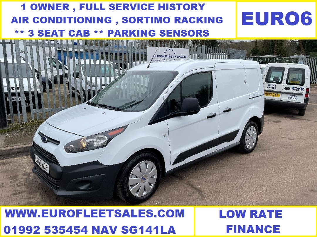 EURO 6 TRANSIT CONNECT 3 SEAT + AIR CONDITIONING , FSH