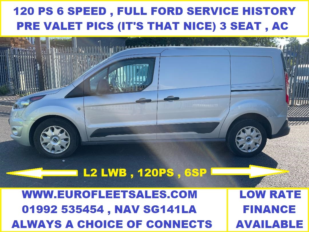 2017/67 TRANSIT CONNECT TREND L2 120 PS 6 SPEED , + AC , EURO 6
