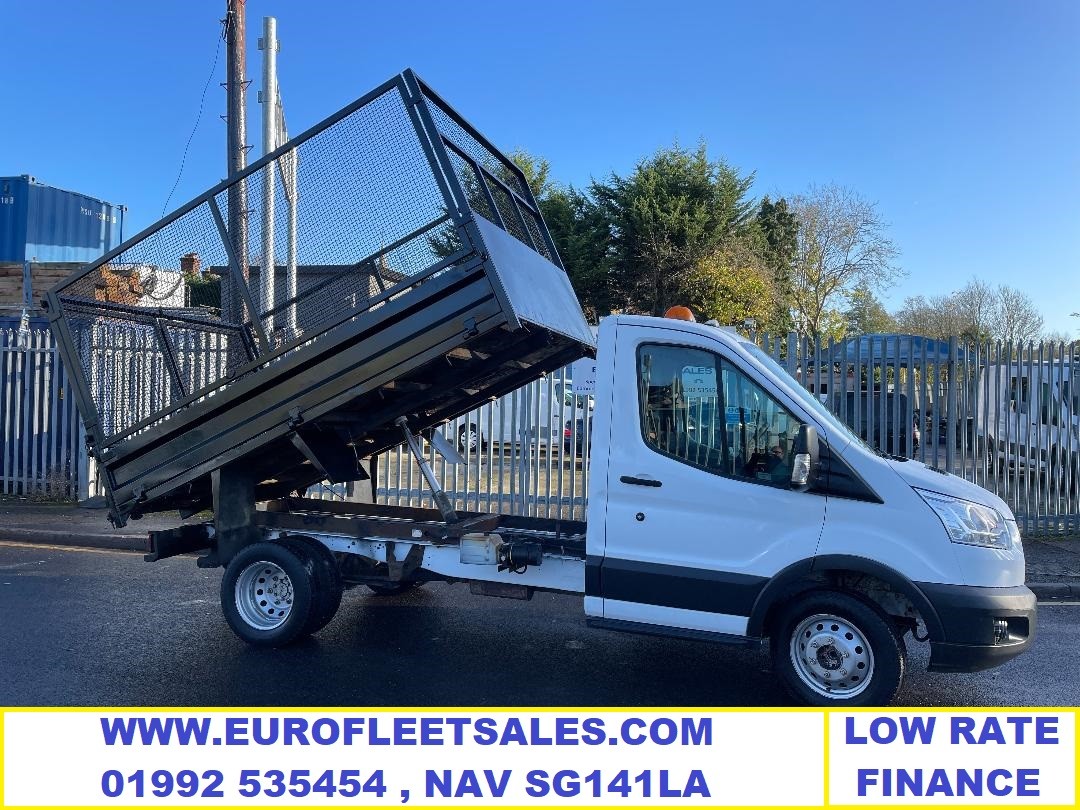 2014/14 Transit 350 Day Cab , Cage Side Tipper